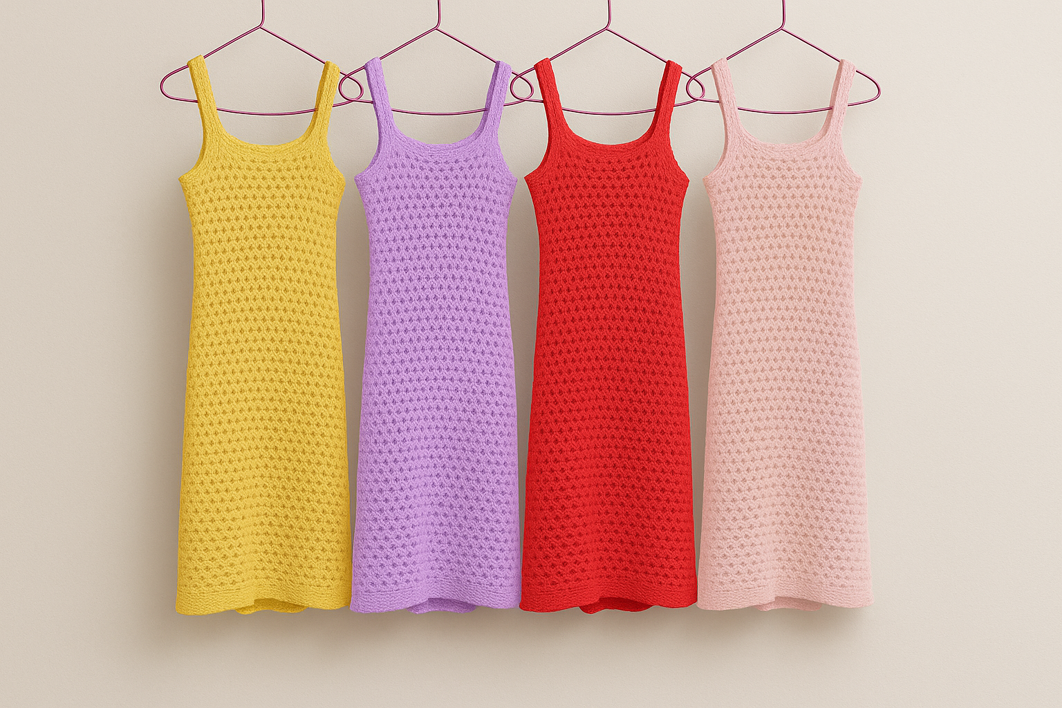 Vestido de crochet (SE  HACEN POR EN CARGO -TIEMPO PARA TEJER 5-8 dias)